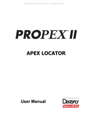 Dentsply Maillefer PROPEX II Manuel Utilisateur