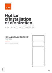 AIC TMU 500 Notice D'installation Et D'entretien