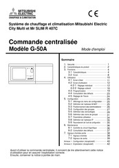 Mitsubishi Electric G-50A Mode D'emploi