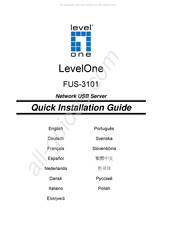 LevelOne FUS-3101 Guide D'installation Rapide