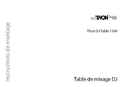 thomann Thon DJ Table 1500 Instructions De Montage