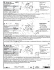 Meccanica Fadini Birio 868 Guide De Référence Rapide