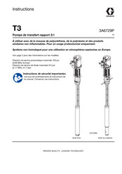 Graco T3 Instructions
