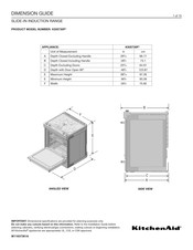 KitchenAid KSIS730P Serie Guide De Dimensions