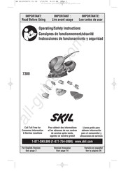 Skil 7300 Consignes De Fonctionnement/Sécurité