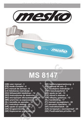 Mesko MS 8147 Mode D'emploi