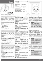 Hager TRB201 Manuel De Demarrage Rapide