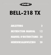 M-E BELL-218 TX Manuel D'instructions