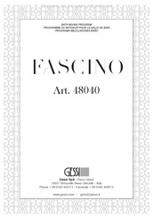 Gessi Fascino 48040 Instructions D'installation