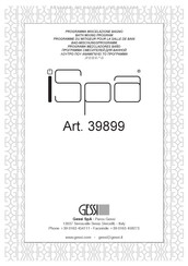 Gessi iSPA 39899 Instructions D'installation