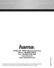 Hama RTR-10 Mode D'emploi