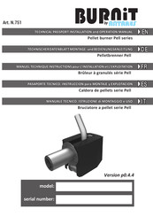 Antares BURNIT Pell 751 Manuel Technique D'instructions