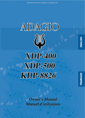 Adagio XDP-500 Manuel D'utilisation