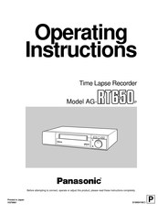 Panasonic AG-RT650 Mode D'emploi