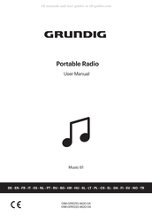 Grundig 01M-GPR1210-4620-04 Mode D'emploi