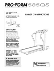 Pro-Form PCTL59100 Livret D'instructions