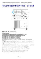 Conrad PS 303 Pro Manuel D'instructions