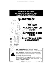 Greenlee AM-1000 Manuel D'instructions
