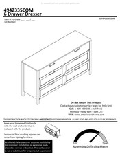 Ameriwood HOME 4942335COM Instructions D'assemblage