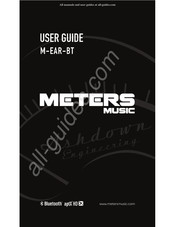 Meters music M-EAR-BT Mode D'emploi