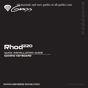 Genesis Rhod 220 Guide D'installation Rapide