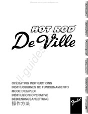Fender Hot Rod DeVille Mode D'emploi