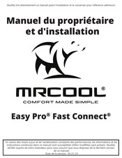 MrCool Easy Pro 12K Manuel Du Propriétaire Et D'installation