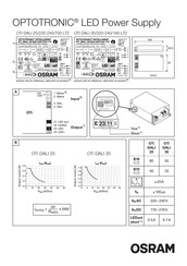 Osram OPTOTRONIC OTi DALI 25/220-240/700 LT2 Informations D'installation