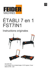 FEIDER Machines FST7IN1 Instructions Originales