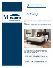 Monarch Specialties I 5952Q Instructions D'assemblage