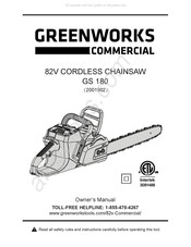 GreenWorks Commercial GS 180 Guide D'utilisation