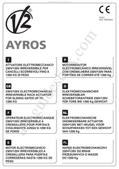 V2 AYROS 1200 Manuel D'instructions