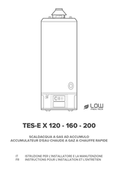 Ariston Thermo TES-E 200 Instructions Pour L'installation Et L'entretien