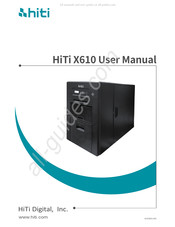 HiTi Digital X610 Mode D'emploi