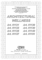 Gessi Architectural Wellness 61151 Mode D'emploi