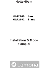 Lamona HJA2180 Inox Installation & Mode D'emploi