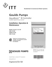 ITT Goulds Pumps AquaBoost II 3AB2W Installation, Exploitation Et Maintenance