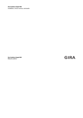 Gira 834 Installation, Mise En Service