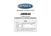 Jensen JWM40 Installation Et Manuel Utilisateur