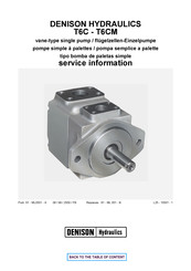 Denison Hydraulics T6CM Informations De Service