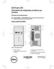 Dell Vostro 270 Informations De Configuration Et Relatives Aux Fonctions