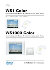 elsner elektronik WS1000 Color Installation Et Commande