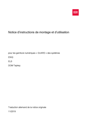 DOM GUARD Slimline Serie Notice D'instructions