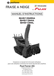 Fujii Paul Forrer SH913MA Manuel D'instructions