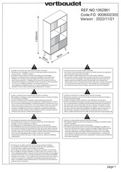 VERTBAUDET CHEVRONS 1062861 Instructions D'assemblage