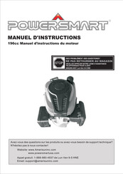 Powersmart 196cc Manuel D'instructions