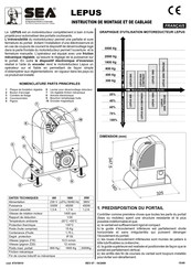 SEA LEPUS Instruction De Montage Et De Cablage