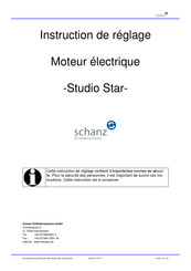 schanz Studio Star Instruction De Réglage