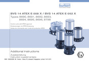 Burkert BVS 14 ATEX E 008 X Instruction Supplémentaire