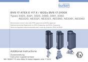 Burkert BVS 17 ATEX E 117 X Instruction Supplémentaire